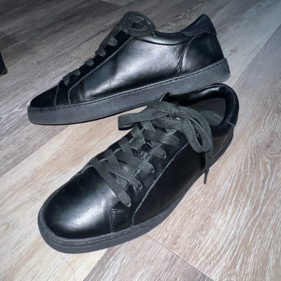 Coach Other - Coach  Black Leather Sneakers c126 Low Top Size 11D